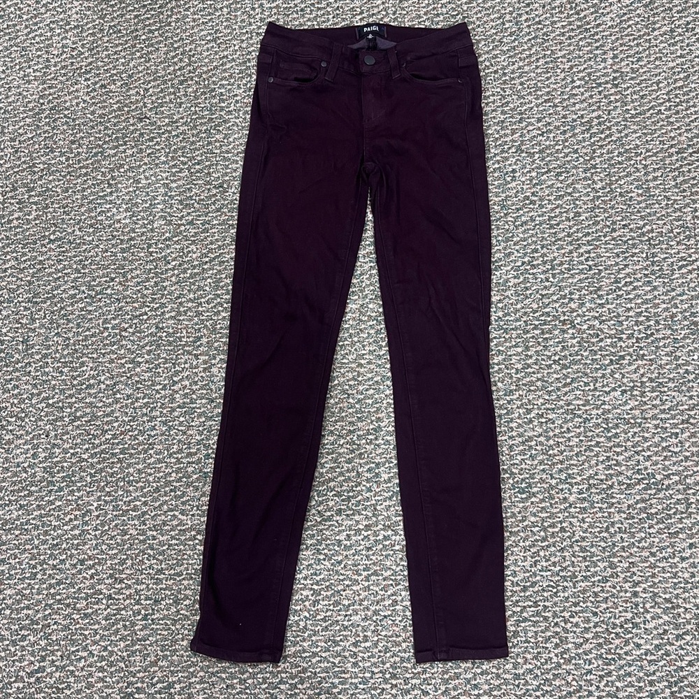 PAIGE Purple Verdugo Ankle Skinny Jeans Size 25 Women’s
